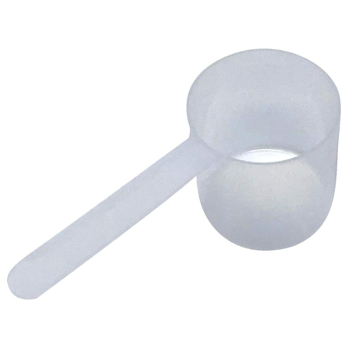 A clear plastic measuring scoop, 3.18 oz (94 cc), used for supplements, protein powder, liquid, or bulk dry ingredients